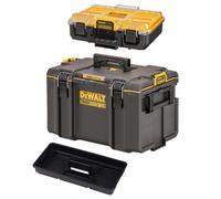 Dewalt Tough System 2.0 Ds400 Stackable Toolbox Case + 1/2 Width Deep Organiser