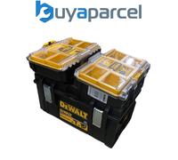Dewalt Tough System DS300 Stackable Case Tool Box 2x 1/2 Width Deep Organiser