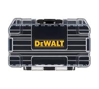 DEWALT ToughCase Tool Box, For Small Parts, 1 Compartment Organizer, Clip Latch For Secure Closing (DWASTCASEBLK)