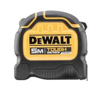 DeWALT TOUGHSERIES™ Tape Measure 5m (Width 32mm) (Metric Only) Rip-Shield ; blade coating that provides increased durability ultra-tough housing keeps the tape safe and secure EC Class II