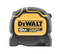 DeWALT TOUGHSERIES™ Tape Measure 8m (Width 32mm) (Metric Only) Rip-Shield ; Blade Coating That Provides Increased Durability Ultra-Tough housing Keeps The Tape Safe and Secure EC Class II