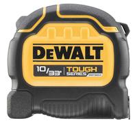 DeWALT TOUGHSERIES™ Tape Measure 8m/26ft (Width 32mm) Rip-Shield ; blade coating that provides increased durability ultra-tough housing keeps the tape safe and secure EC Class II