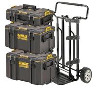 DEWALT TOUGHSYSTEM 2 0 - 4-in-1 Modular Storage Solution Includes toolbox organizer tote and rolling box Durable stackable and ideal for jobsite organization