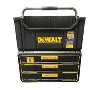Dewalt Toughsystem 2.0 Ds280 Tote Tool Box + 3 Shallow Drawer Toolbox Organiser