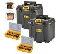 Dewalt Toughsystem 2.0 Dwst08035-1 Half Width Deep Tool Box + Tough Case X 2