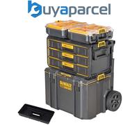 Dewalt Toughsystem 2 Rolling Mobile Tool Storage Trolley 3 Drawer + 2 Organisers