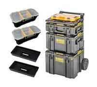 Dewalt Toughsystem 2 Rolling Tool Storage Box Trolley + Tstak Adaptor + Storage