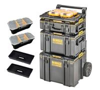 Dewalt Toughsystem 2 Rolling Tool Storage Box Trolley + Tstak Adaptor + Storage