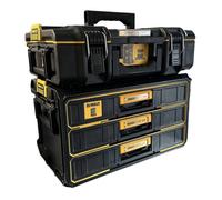 Dewalt Toughsystem Box Dwst08330-1 Rolling Mobile Storage Box Trolley 2 Piece