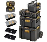 Dewalt Toughsystem Charger Box Ds450 Rolling Mobile Tool Storage Box Trolley 4Pc