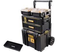 Dewalt Toughsystem Ds450 Rolling Tool Storage Trolley + 2 Drawer + 2 Organisers