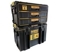 Dewalt Toughsystem Organiser Box Dwst08330-1 Mobile Storage Box Trolley 2 Pc Set