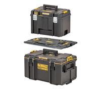 DEWALT ToughSystem to TSTAK Adaptor Bundle with TSTAK Deep Box, TOUGHSYSTEM 2.0 Mid Box and TSTAK Adaptor Plate, DWST08017-9