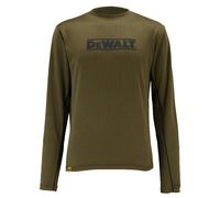 DEWALT Truro Men's Workwear T Shirt, Lightweight Work Performance Tee, Wicking Fabric, Mesh Side and Back Panels, Cool and Dry, Olive Green, XX-Large