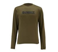 DEWALT Truro Men's Workwear T Shirt, Lightweight Work Performance Tee, Wicking Fabric, Mesh Side and Back Panels, Cool and Dry, Olive Green, XX-Large