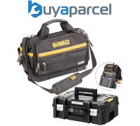 Dewalt Tstak Bottom Heavy Duty Open Mouth Soft Tool Bag 18" + Tstak 2 Case