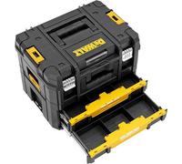 Dewalt Tstak Combo Ii + Iv Power Tool Storage Box + Drawer Case 2 Shallow Draws