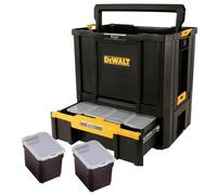 Dewalt Tstak Iii Combo - Carry Open Tote Tool Box Carrier + Deep Drawer Case
