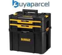 Dewalt Tstak IV Combo - Carry Open Tote Tool Box Carrier + 2 Drawer Organiser