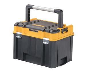 DEWALT TSTAK Tool Box, Deep, Long Handle, Extra Large Design, Fixed Divider for Tool Organization, Water and Debris Resistant (DWST17814)