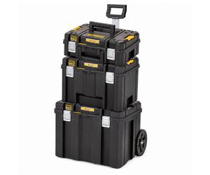 Dewalt Tstak Tool Storage Combo Kit - Tstak 2.0 Mobile Storage Box, Tstak Vi Deep Toolbox & Tstak Ii Flat Top Toolbox