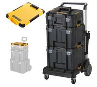 Dewalt Tstak Tower Trolley - Includes 2 X Vi Deep Cases + Ii Case + Clipboard