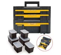 Dewalt Tstak Twin Pack Iv + Iii Tool Storage Box + 2 Shallow Drawers + Deep Draw
