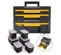 Dewalt TStak Twin Pack IV + III Tool Storage Box + 2 Shallow Drawers + Deep Draw