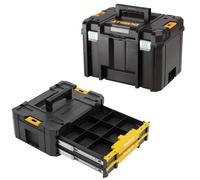 Dewalt Tstak Vi Combo - Heavy Duty Deep Tool Storage Case + 2 Drawer Organiser