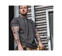 Dewalt Typhoon Mens Charcoal Grey T-Shirt Workwear Work Top Crew Neck Logo Chest