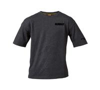 Dewalt Typhoon T-Shirt - Charcoal Grey, X-Large - Men's Crew Neck Shirt - Work T-Shirt With Logo Print