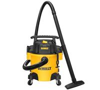 DEWALT UKADXV20P, DXV20P Poly Wet/Dry, 4 Peak HP Shop Vacuums, 20L, Yellow+Black