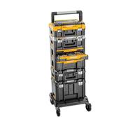 Dewalt Ultimate TStak Tower Trolley Carrier Set - 6 Tstak Boxes & Organisers