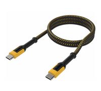 DEWALT USB C to USB C FAST Charger (Max Output 100W) Reinforced Charging Cable 1.2 meters (4ft) Reinforced Kevlar® (withstands repeated bending and flexing) For Extra Long Life Span