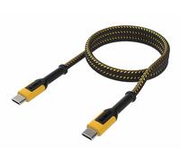 DEWALT USB C to USB C FAST Charger (Max Output 100W) Reinforced Charging Cable 1.2 meters (4ft) Reinforced Kevlar® (withstands repeated bending and flexing) For Extra Long Life Span