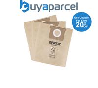 DeWalt DXVA19-4204 Dust Bags for DXV20S Vacuum (Pack of 3)