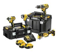 Dewalt Xr Cordless 18V Brushless Combi Drill Impact Driver Multi Tool Torch