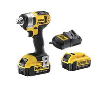 DeWalt XR FLEXVOLT DeWalt DCF880M2 18V XR 203Nm Compact Impact Wrench with 2 x 4.0Ah Li-Ion Batteries