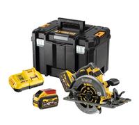 DeWalt XR FLEXVOLT DEWALT DCS579X2-GB 54V XR FLEXVOLT High Power 190mm Circular Saw (fits rail) with 2 x 9Ah Batteries