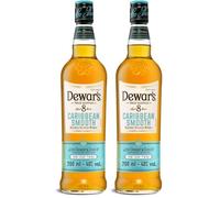 Dewar's Caribbean Smooth 8 Year Old Blended Scotch Whisky, 40% ABV, 70cl (Pack of 2)