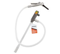 DeWay Battery-Powered Stick Fuel Transfer Pump with Hand Trigger Nozzle, 3.2GPM Flow Rate & 51” Clear Transfer Hose | Fits Most Gas Cans for Pumping Gasoline, Kerosene, Diesel & Non-Potable Water
