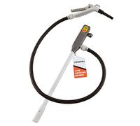 DeWay Battery-Powered Stick Fuel Transfer Pump with Hand Trigger Nozzle, 3.2GPM Flow Rate & 51” Rubber Transfer Hose | Fits Most Gas Cans for Pumping Gasoline, Kerosene, Diesel & Non-Potable Water
