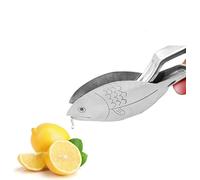 dewdat Manual Lemon Juicer, Stainless Steel Fish Shape Lemon Squeezer, Ergonomic Design Citrus Juicer For Orange Lemon Hand Juicer Kitchen Tool For Orange Lemon Lime