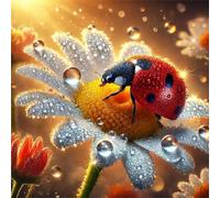 Dewdrop Ladybug 70 Piece Jigsaw Puzzles for Adults and Kids, Impossible Puzzle, Jigsaws 70 pieces for adults Gifts, Difficult jigsaw puzzles for The Whole Family