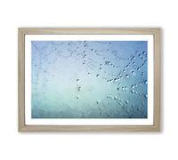 Dewdrops Upon a Cobweb in Abstract Framed Print | A2 Oak Framed Wall Art | Ready to Hang | Abstract Fantasy Picture | Living Room Bedroom Lounge Office