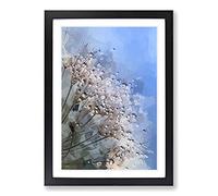 Dewdrops Upon a Dandelion in Abstract Framed Print | A2 Black Framed Wall Art | Ready to Hang | Abstract Fantasy Picture | Living Room Bedroom Lounge Office
