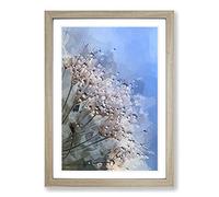 Dewdrops Upon a Dandelion in Abstract Framed Print | A2 Oak Framed Wall Art | Ready to Hang | Abstract Fantasy Picture | Living Room Bedroom Lounge Office