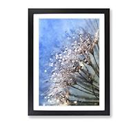 Dewdrops Upon A Dandelion Painting Modern Framed Print | A4 Black Framed Wall Art | Ready to Hang | Modern Historical Picture | Living Room Bedroom Lounge Office