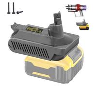 DEWDYS Dyson V10 Battery Adapter, Compatible with Dewalt 20V 60V Battery, 21.6V DC Output, V10 Animal, Absolute, Fluffy, Motorhead, SV12