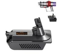 DEWDYS Dyson V10 Battery Adapter, Compatible with Dewalt 20V 60V Battery, 21.6V DC Output, V10 Animal, Absolute, Fluffy, Motorhead, SV12